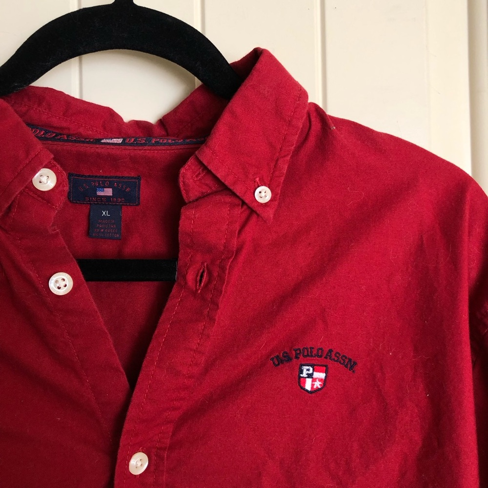 Vintage polo collared button down shirt